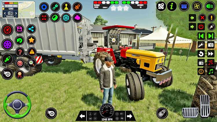 Tractor farming 3d game mod apk Unlimited gold图片1