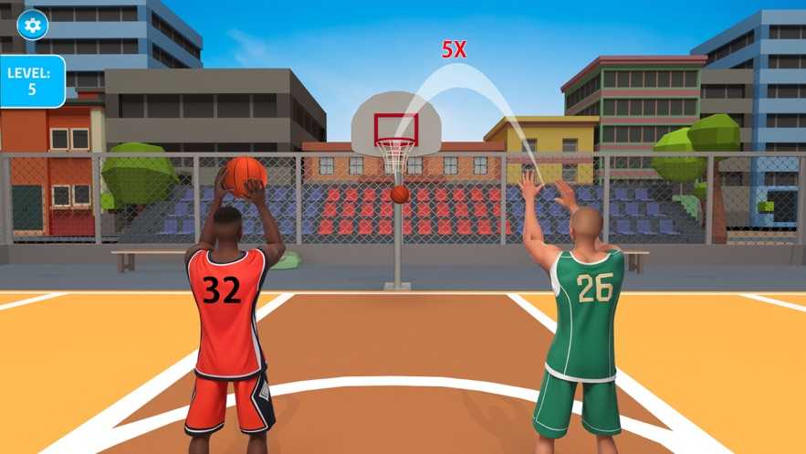 Dunk Hit Basketball Games mod apk 图片1