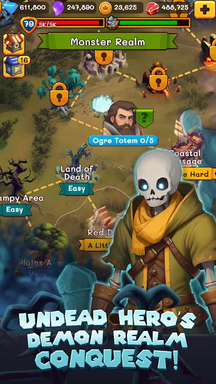 IDLE Skull Hero Unlimited gold for android图片2