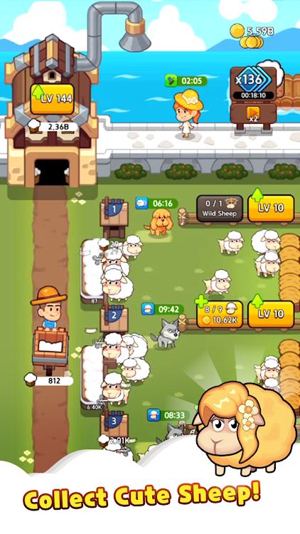 Sheep Farm  Idle Game Unlimited gold download图片2