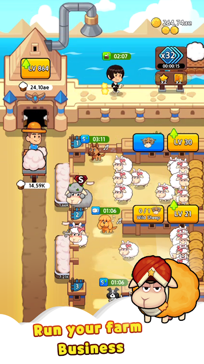 Sheep Farm  Idle Game Unlimited gold download图片3